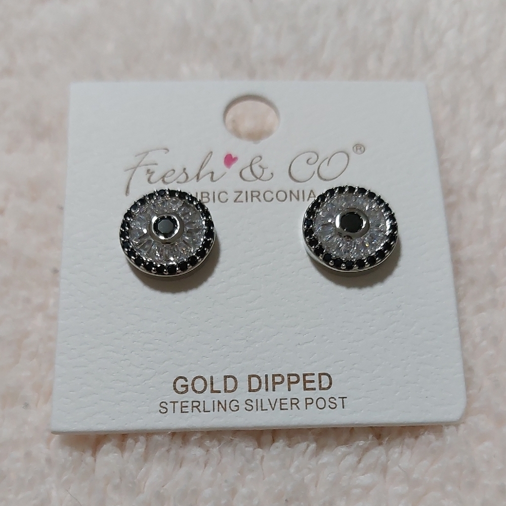 Gold Dipped Sterling Silver Earrings